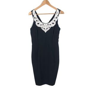 JESSICA MCCLINTOCK VTG Beaded Cocktail Dress M